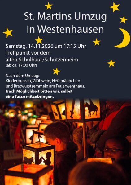 Martinsumzug @ Schützenheim/alte Schule