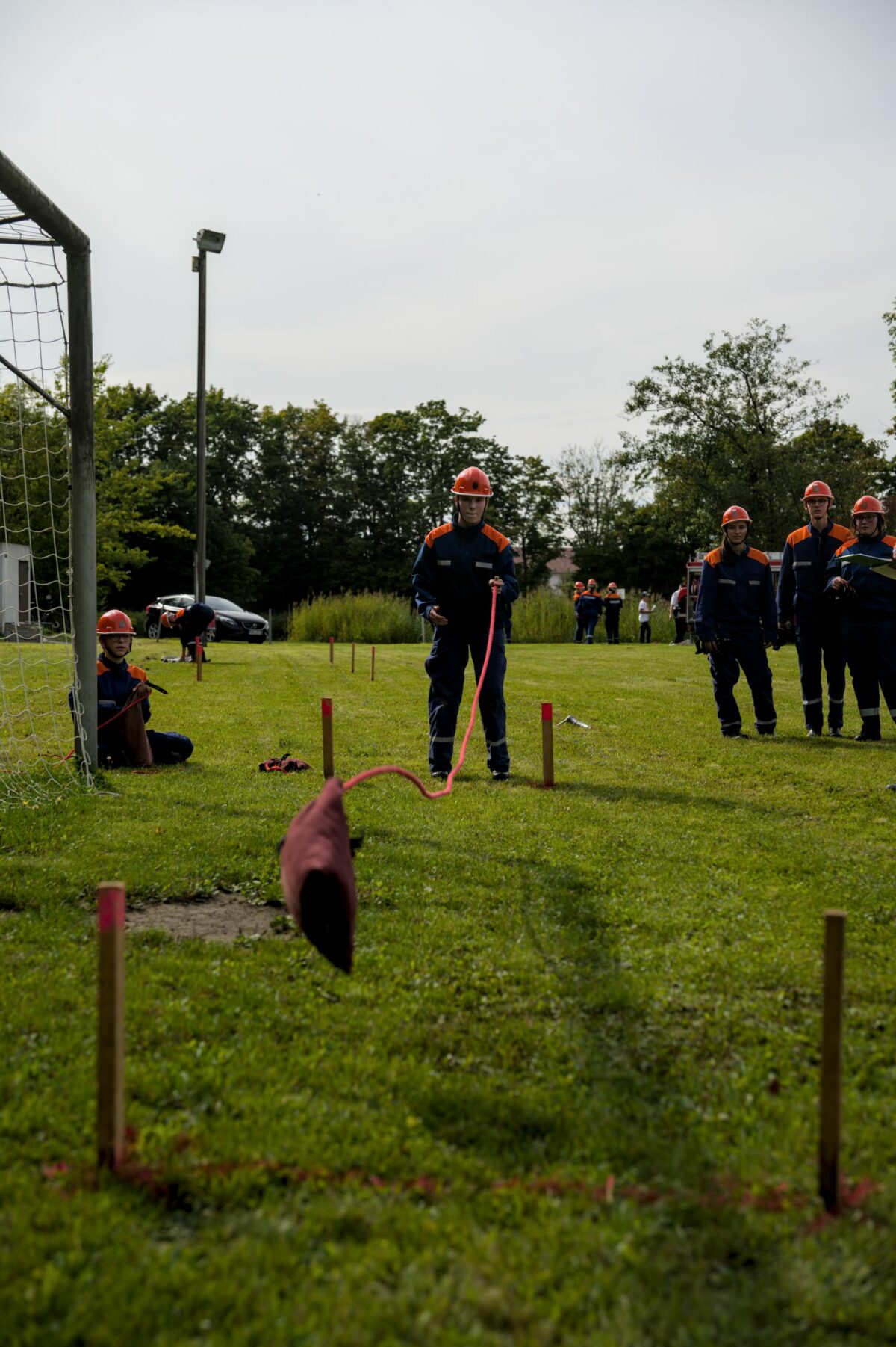 Zielwurf mit einer Feuerwehrleine